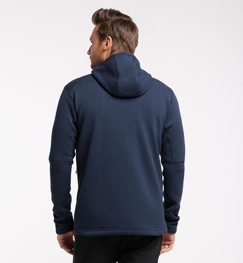 Haglöfs Mens Swook Fleece Dark Blue New Zealand 18302JXWE